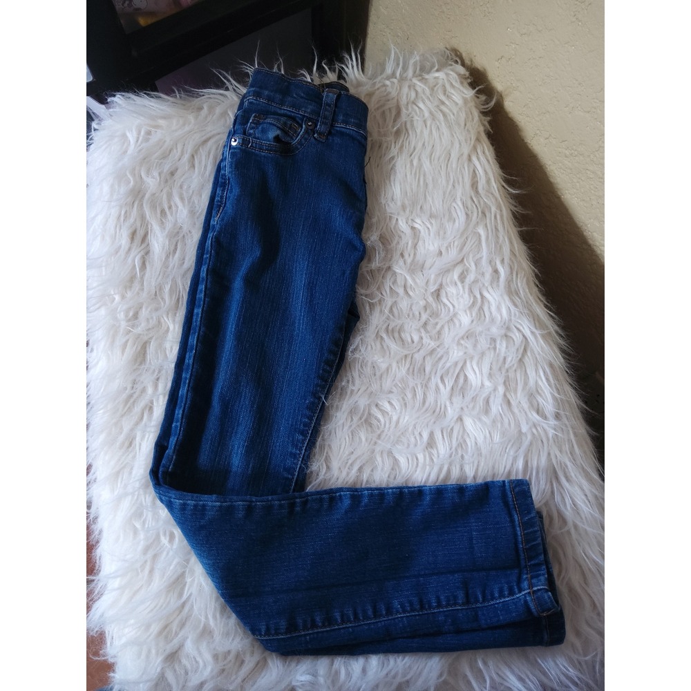 The Childrens Place Girls Super Skinny Jeans Medium Wash Denim Size 6X 7 Slim
